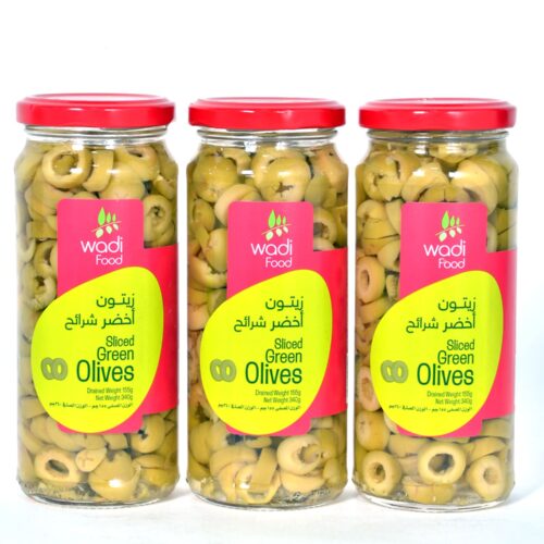 زيتون أخضر شرائح
